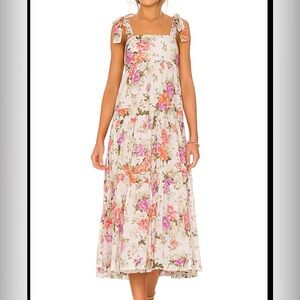 AUTHENTIC ZIMMERMANN PATTIE TIE DRESS FLORAL
